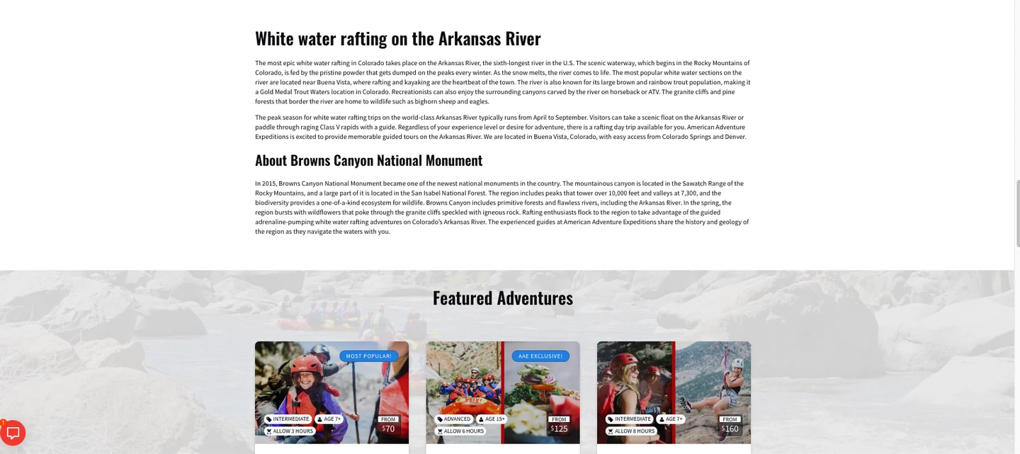Colorado rafting and outdoor adventures — image capture