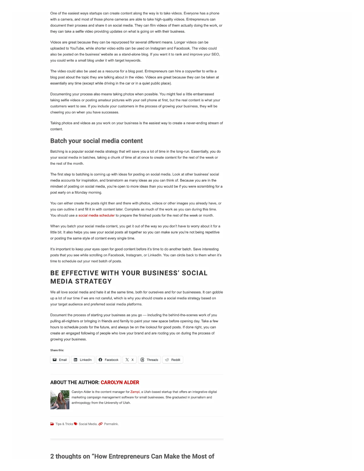 How entrepreneurs can make the most of social media — page 3