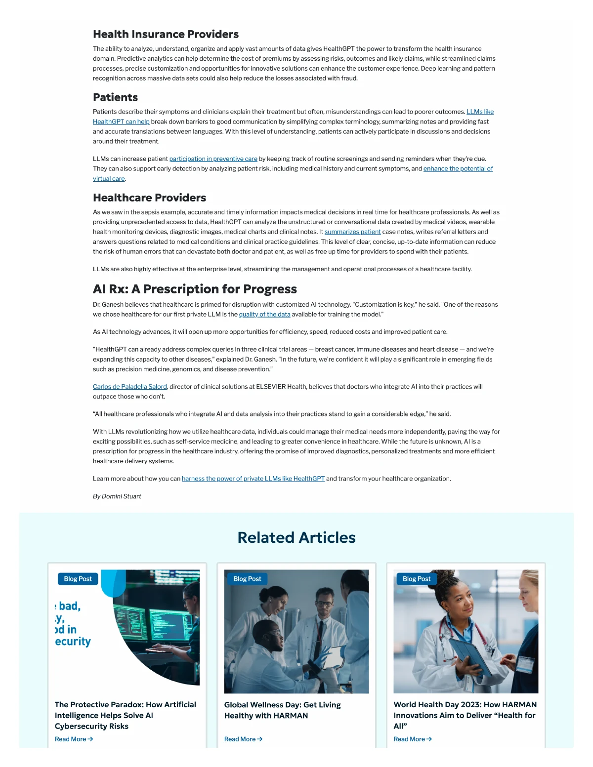 From Code to Care: AI Is Healthcare’s Most Significant Disruptor — page 2