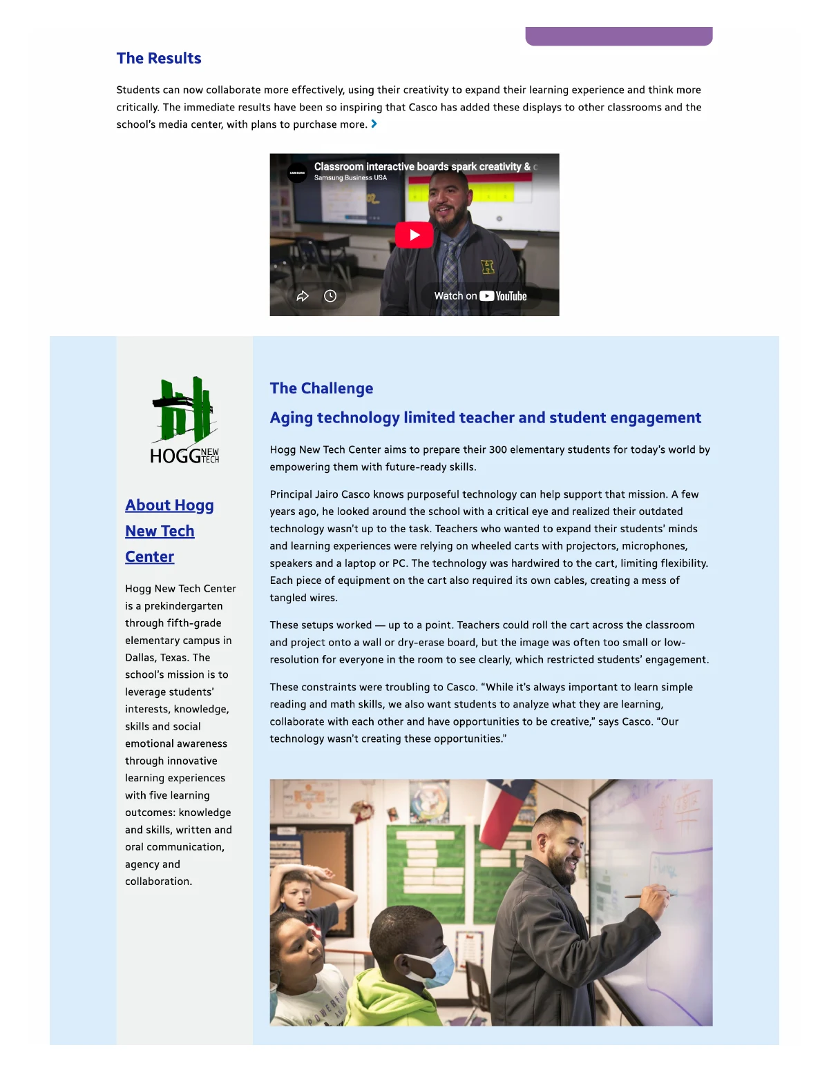 Interactive displays in a real classroom — page 2, part 1