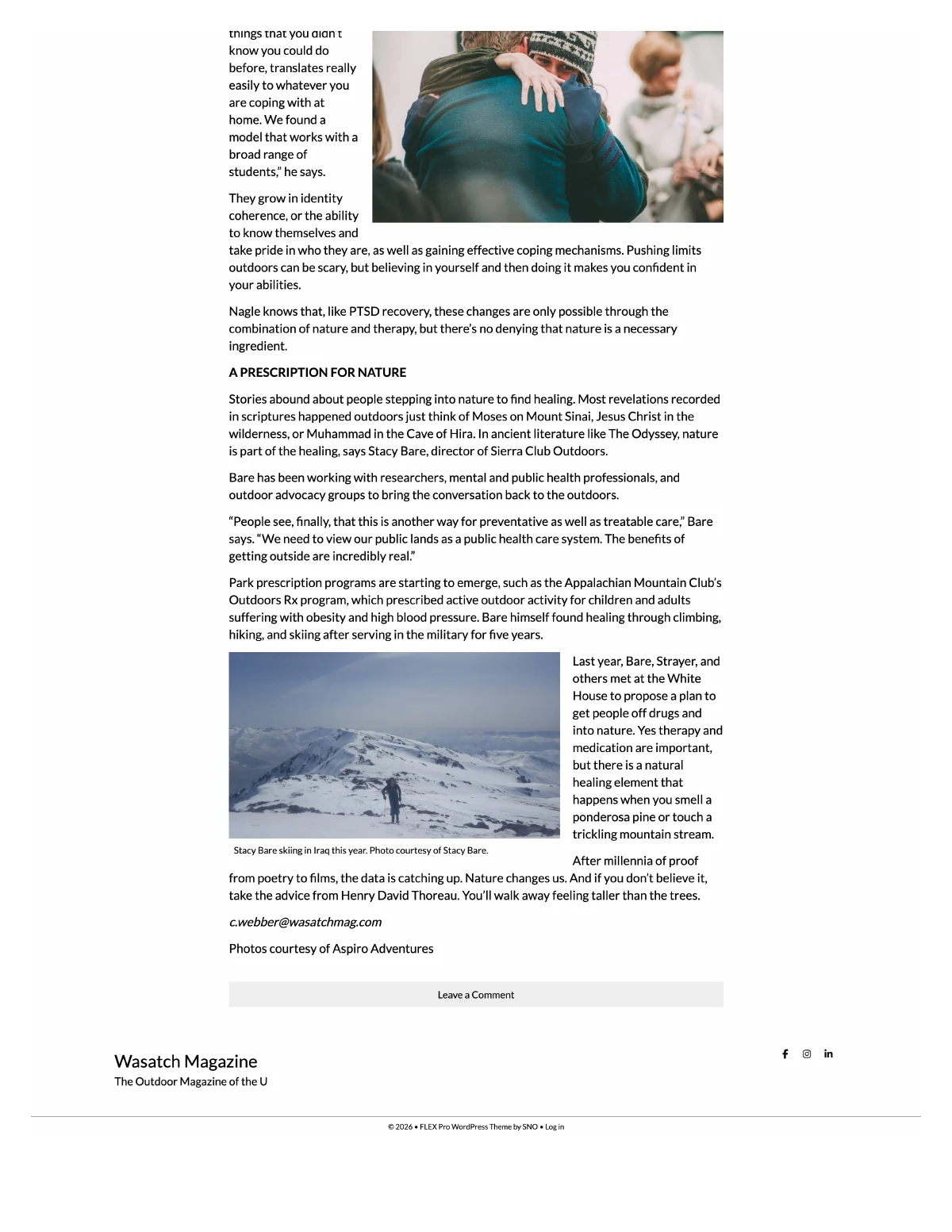 Natural Medicine: Mending Wounds through Outdoor Adventure Therapy — page 3