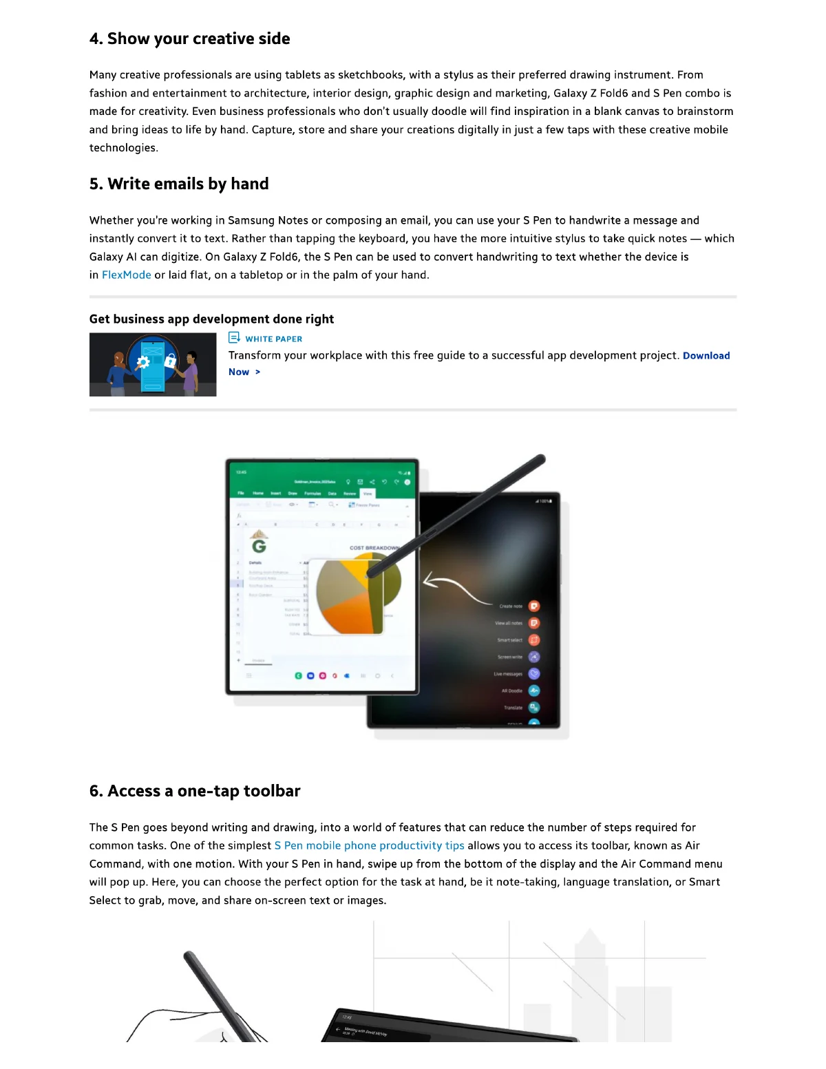 Mobile productivity in practice — page 3, part 1
