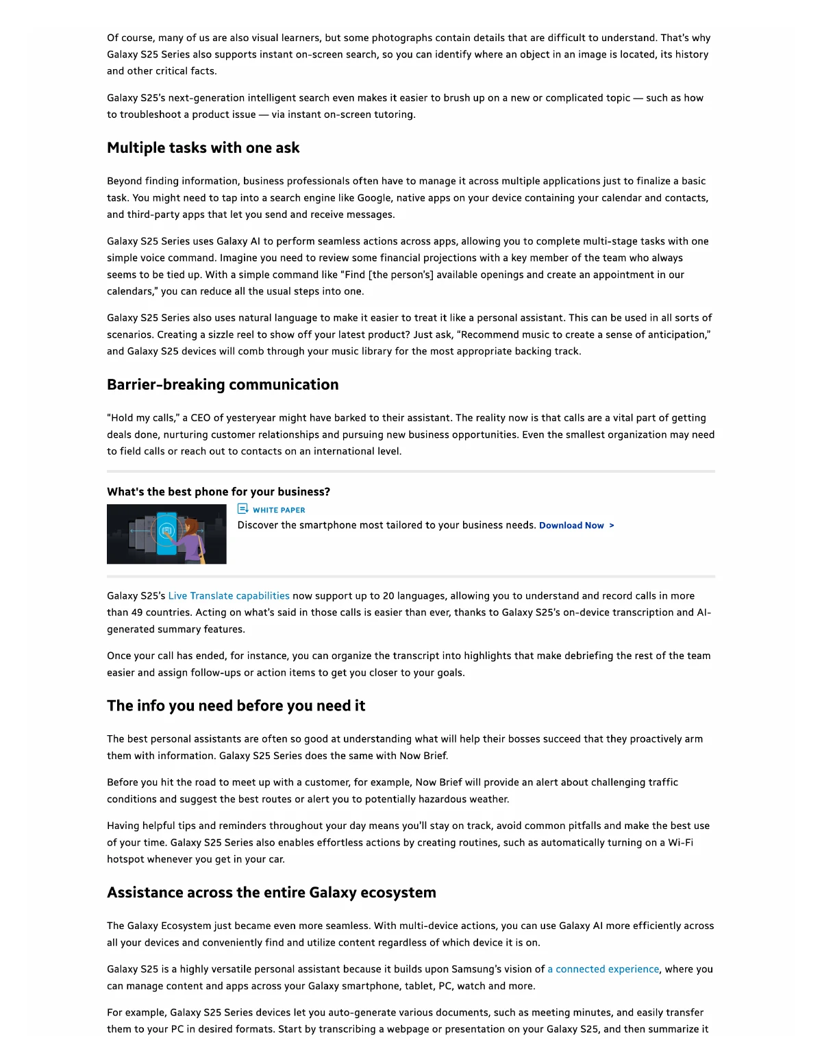 Galaxy AI at work — page 2, part 1