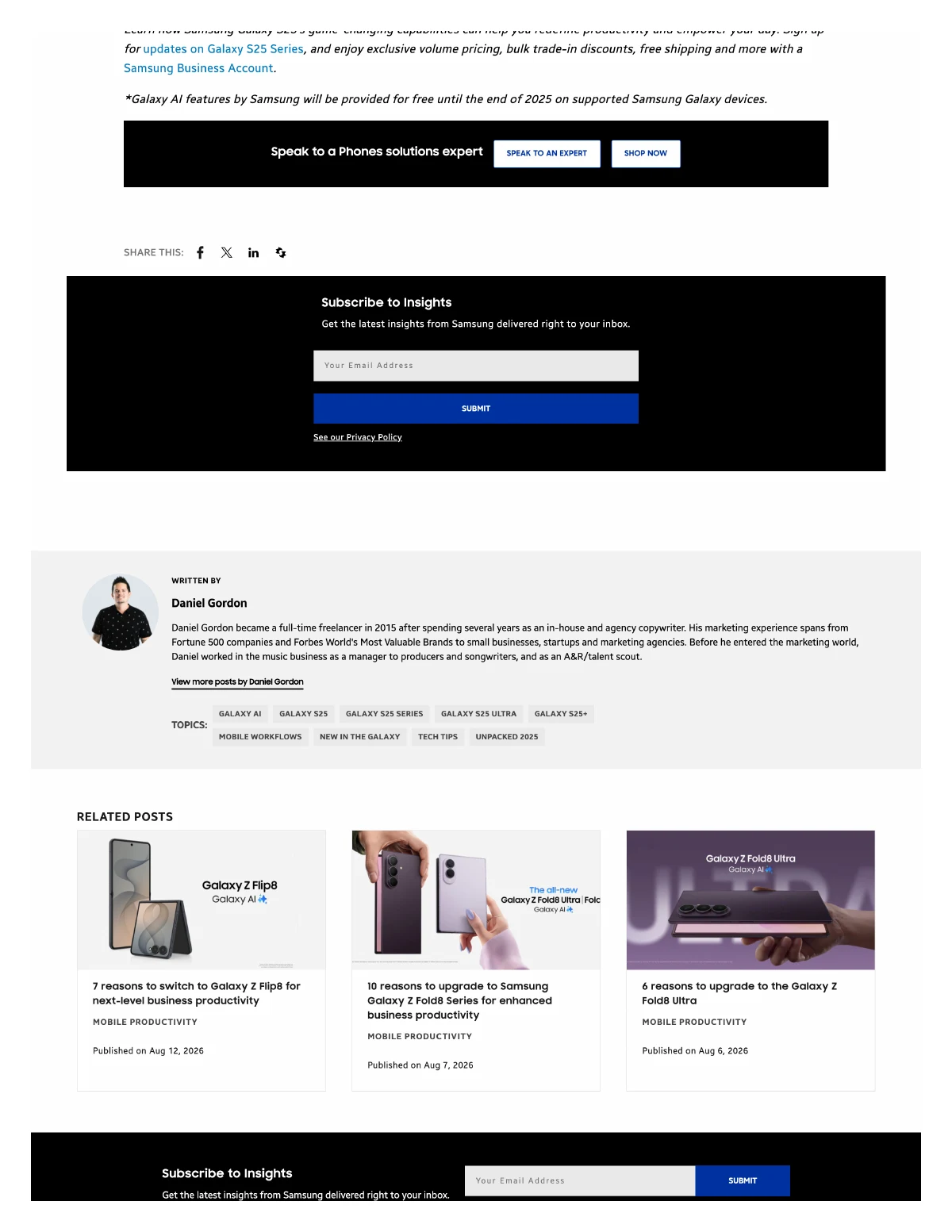 Borderless business communication with Galaxy AI — page 3, part 1
