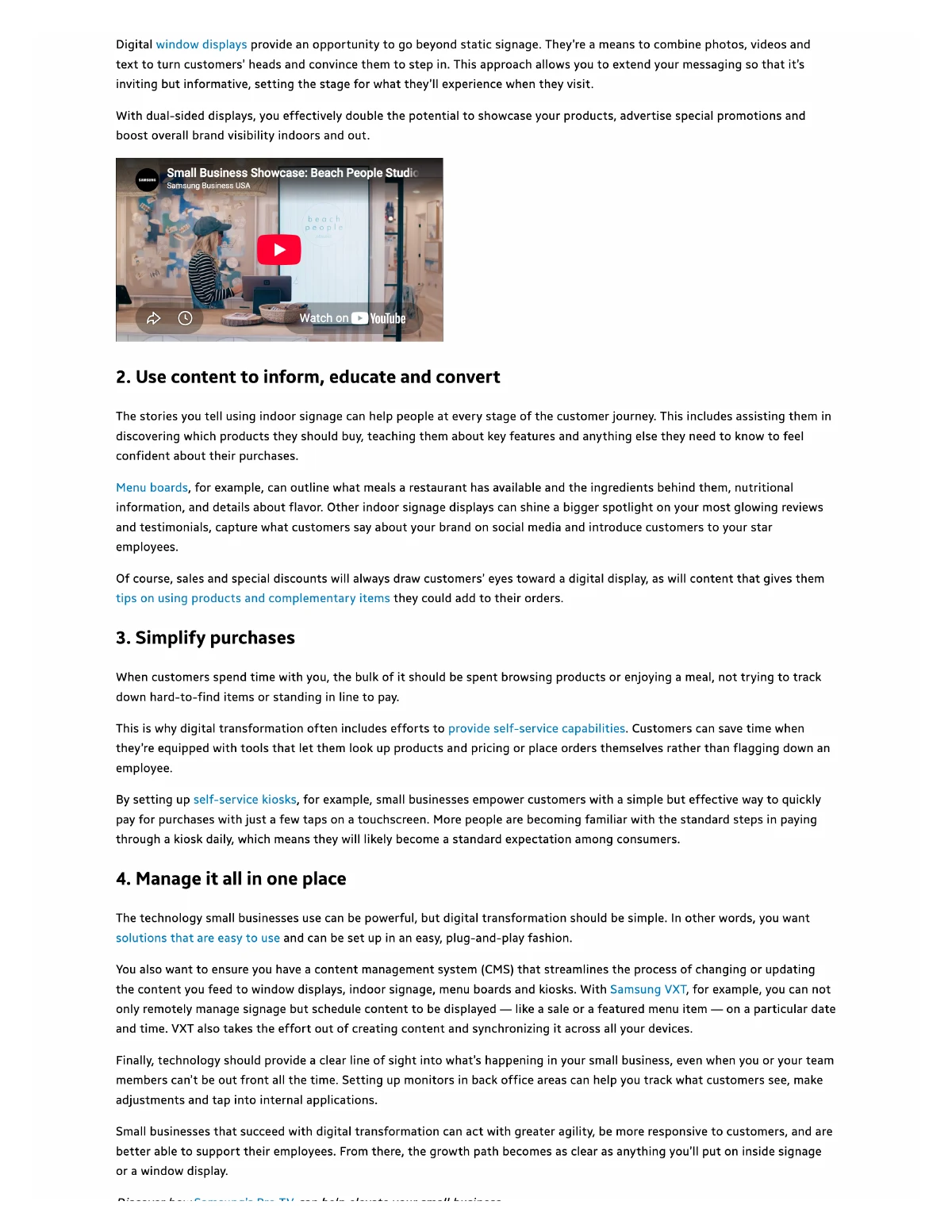 Digital transformation for small businesses — page 2, part 1