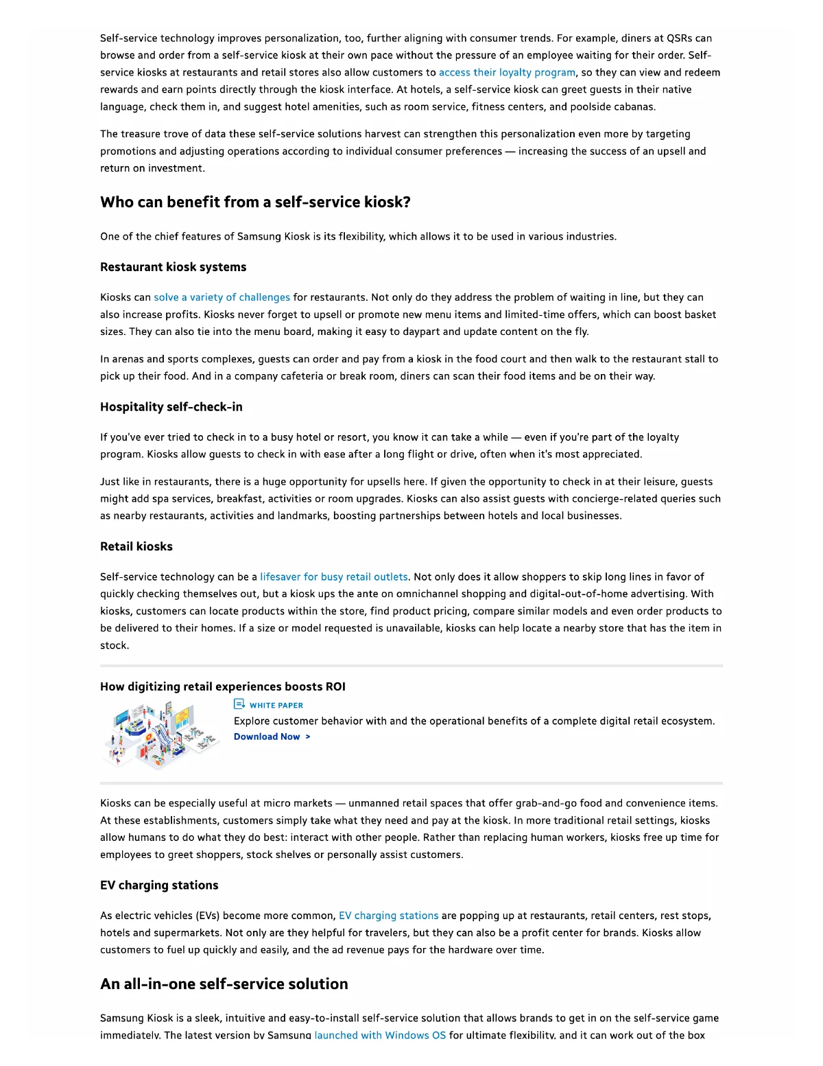 Self-service and the customer experience — page 2, part 1
