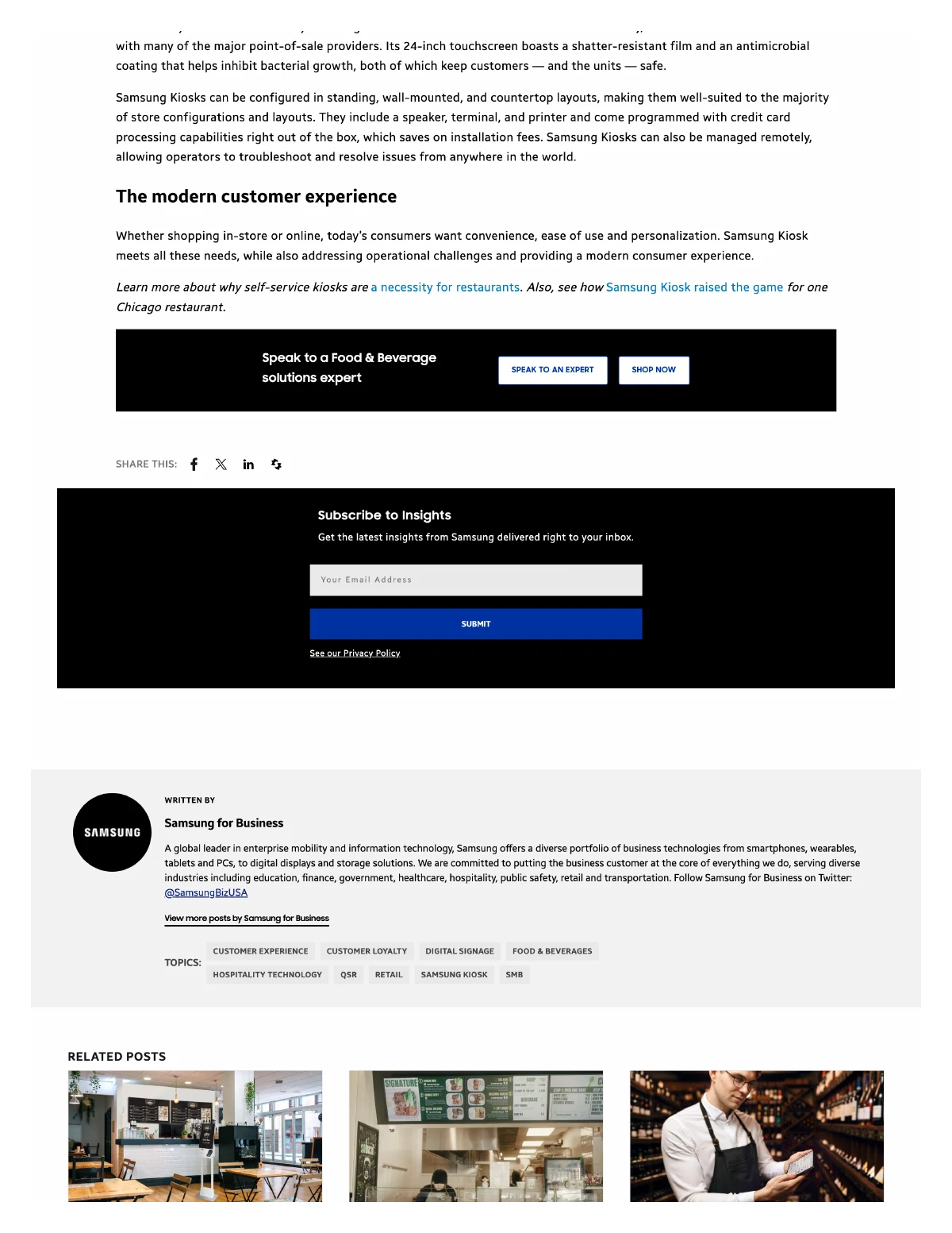 Self-service and the customer experience — page 3, part 1